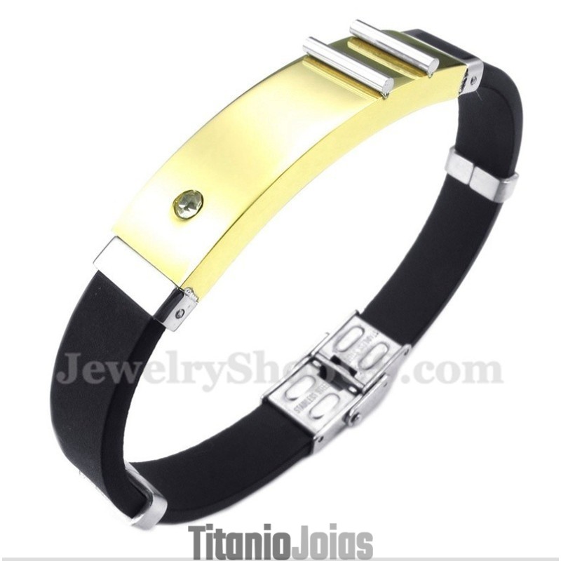 Pulseira De Borracha De Titânio Masculina Pulseira De Borracha De Titânio Masculina