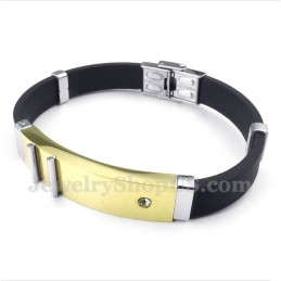 Pulseira De Borracha De Titânio Masculina