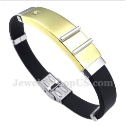 Pulseira De Borracha De Titânio Masculina