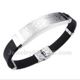 Pulseira De Borracha De Titânio Masculina