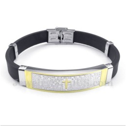 Pulseira De Borracha De Titânio Masculina