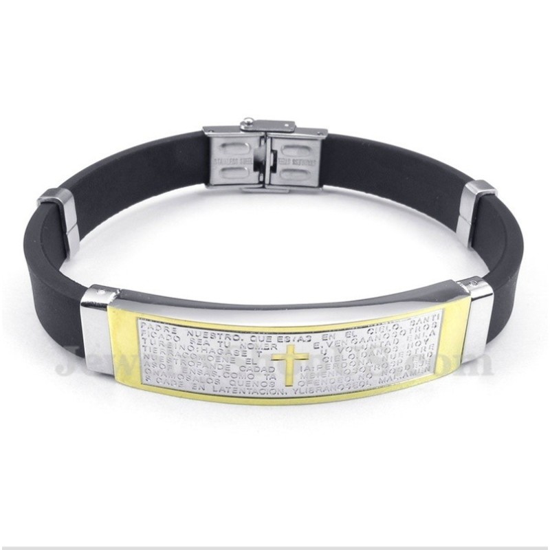 Pulseira De Borracha De Titânio Masculina Pulseira De Borracha De Titânio Masculina