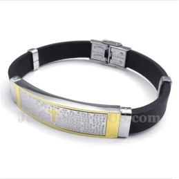 Pulseira De Borracha De Titânio Masculina