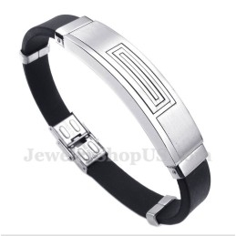 Pulseira De Borracha De Titânio Masculina