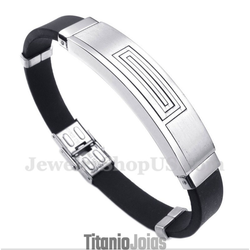 Pulseira De Borracha De Titânio Masculina Pulseira De Borracha De Titânio Masculina