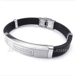 Pulseira De Borracha De Titânio Masculina