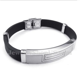 Pulseira De Borracha De Titânio Masculina