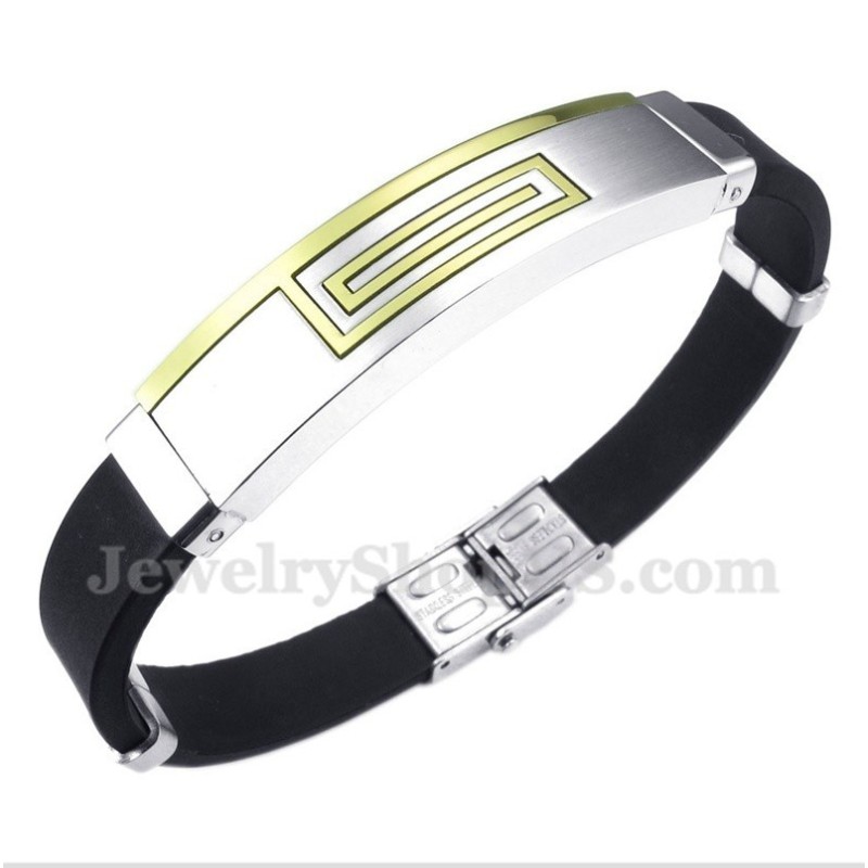 Pulseira De Borracha De Titânio Masculina Pulseira De Borracha De Titânio Masculina