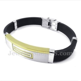 Pulseira De Borracha De Titânio Masculina