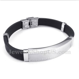 Pulseira De Borracha De Titânio Masculina
