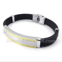 Pulseira De Borracha De Titânio Masculina