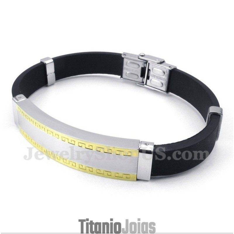 Pulseira De Borracha De Titânio Masculina Pulseira De Borracha De Titânio Masculina