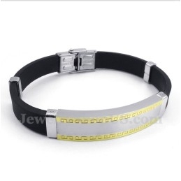 Pulseira De Borracha De Titânio Masculina