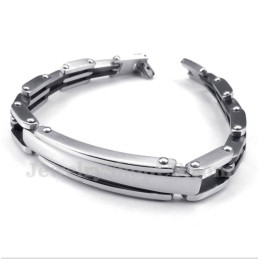 Pulseira Masculina De Titânio Preto