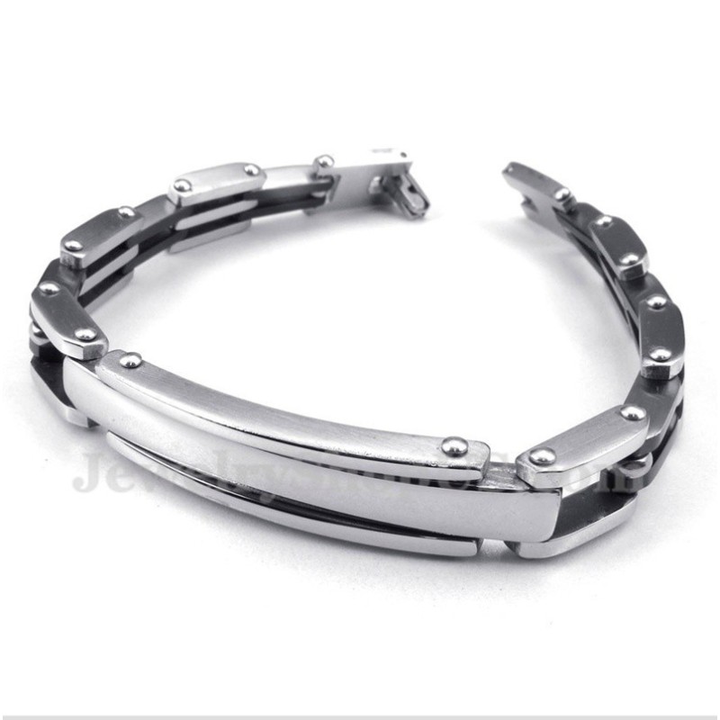 Pulseira Masculina De Titânio Preto Pulseira Masculina De Titânio Preto