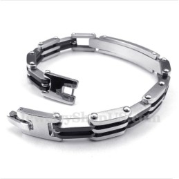 Pulseira Masculina De Titânio Preto