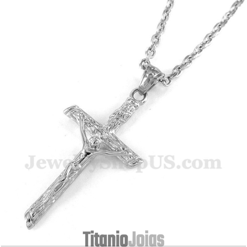 Pingente Jesus De Titânio Masculino Com Corrente Grátis Pingente Jesus De Titânio Masculino Com Corrente Grátis
