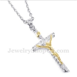 Pingente Jesus De Titânio Dourado Masculino Com Corrente Grátis