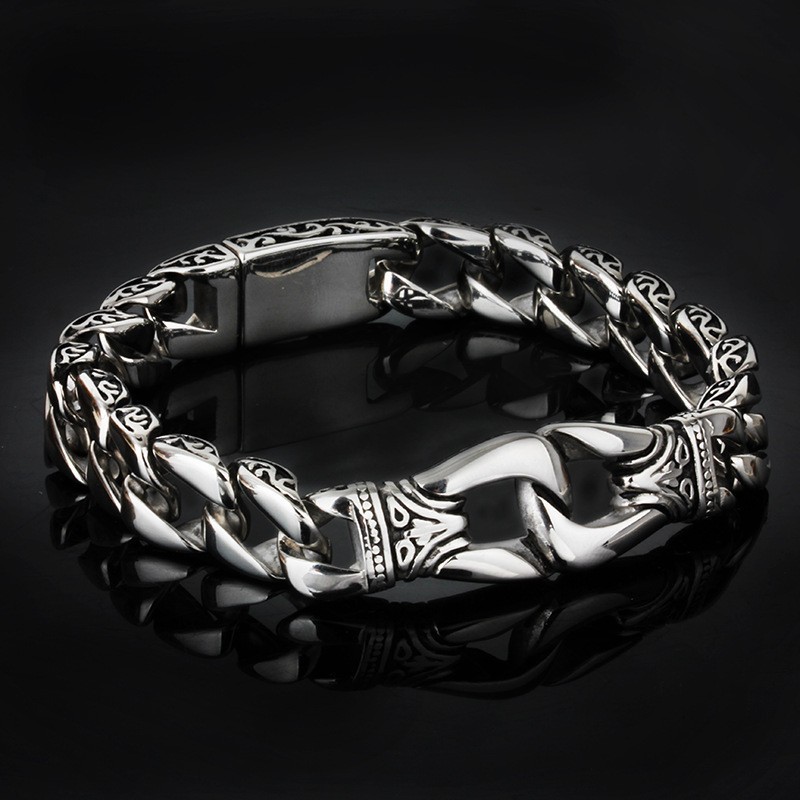 Pulseira De Titânio Masculina Chique À Venda