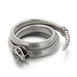 Pulseira De Titânio Com Abertura Múltipla Tipo Cobra Da Moda Para Homens
