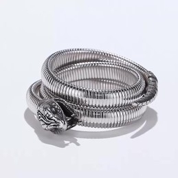 Pulseira De Titânio Com Abertura Múltipla Tipo Cobra Da Moda Para Homens