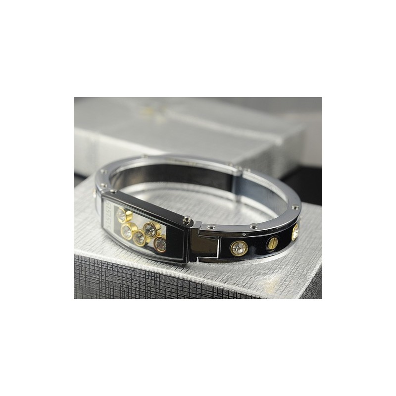Pulseiras Masculinas De Titânio E Diamante