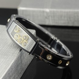 Pulseiras Masculinas De Titânio E Diamante