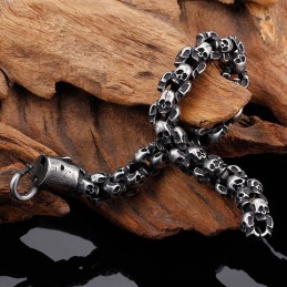 Pulseira De Caveira De Titânio Da Moda Para Homens