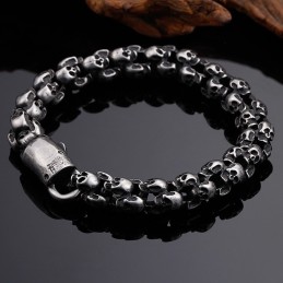 Pulseira De Caveira De Titânio Da Moda Para Homens