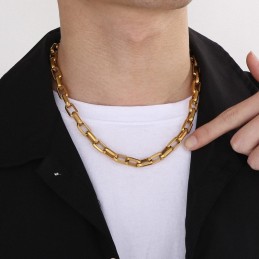 Pulseira Quadrada De Titânio Rock Hip-Hop Para Homens