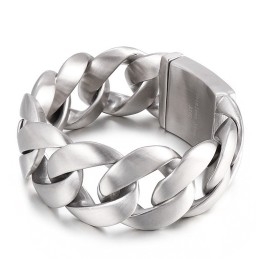 Pulseira De Titânio Masculina Estilo Chique Da Moda