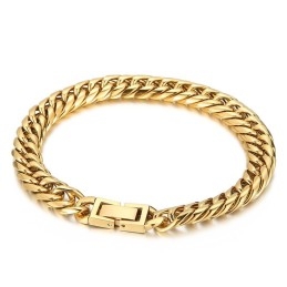 Pulseira Masculina De Titânio Multicolorida Com Fecho Para Joias