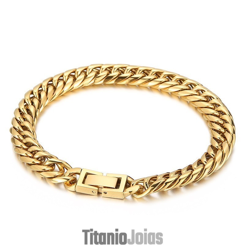 Pulseira Masculina De Titânio Multicolorida Com Fecho Para Joias Pulseira Masculina De Titânio Multicolorida Com Fecho Para Joias