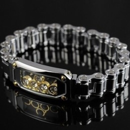 Pulseiras Masculinas De Titânio E Diamante