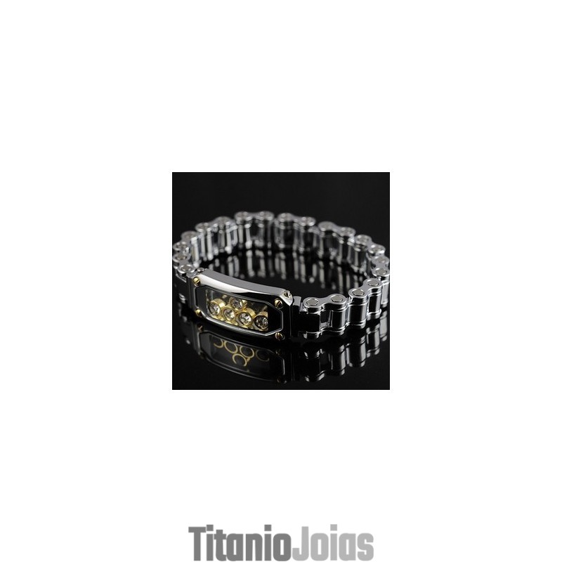 Pulseiras Masculinas De Titânio E Diamante