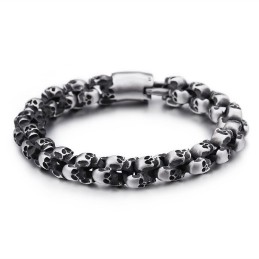 Pulseira De Caveira Estilo Chique