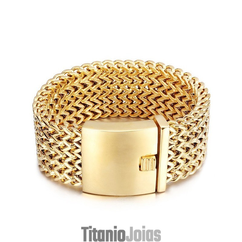 Pulseira Masculina De Titânio Com Escama De Peixe Quadrada Da Moda Pulseira Masculina De Titânio Com Escama De Peixe Quadrada Da Moda