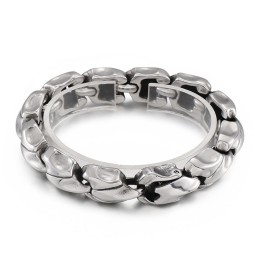 Pulseira De Titânio Estilosa E Chique Com Quilha De Vento Para Homens