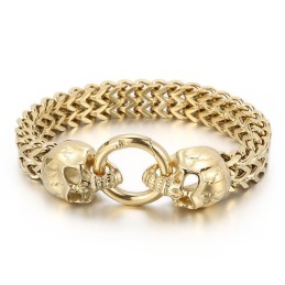 Pulseira Masculina Cool Skull Titanium