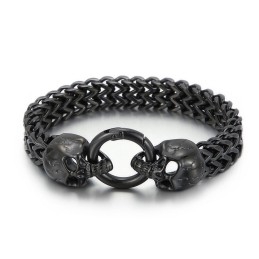 Pulseira Masculina Cool Skull Titanium
