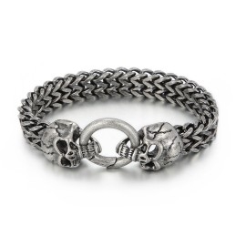 Pulseira Masculina Cool Skull Titanium