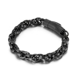 Pulseira Masculina De Titânio Estilo Biker, Estilo Chique E Simples