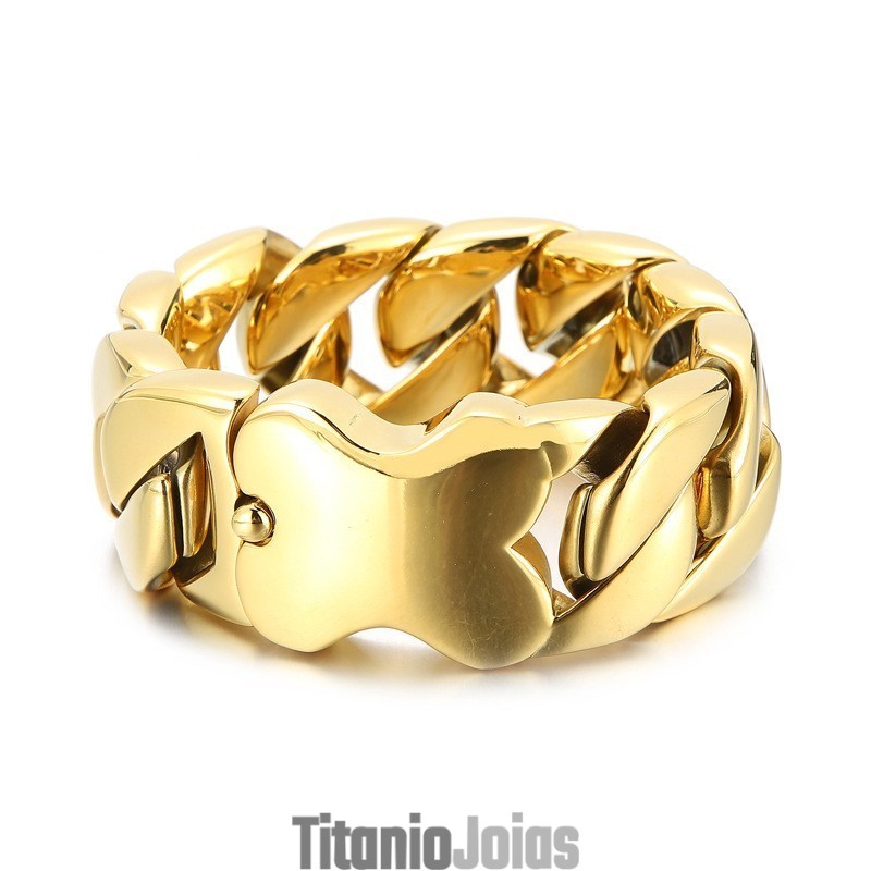 Nova Pulseira Cubana Com Inserção De Osso Para Homens Nova Pulseira Cubana Com Inserção De Osso Para Homens