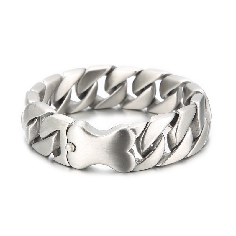 Nova Pulseira Cubana Cool Bones Pulseira Masculina Nova Pulseira Cubana Cool Bones Pulseira Masculina