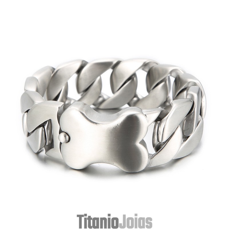 Nova Pulseira Cubana Cool Bones Pulseira Masculina Nova Pulseira Cubana Cool Bones Pulseira Masculina
