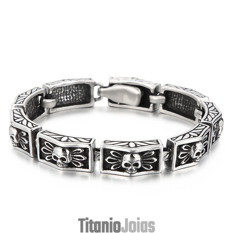Pulseiras Masculinas De Caveira Com Renda E Vento Chique E Joias Vintage Pulseiras Masculinas De Caveira Com Renda E Vento Chique E Joias Vintage