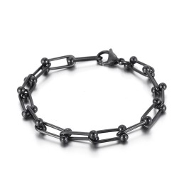 Pulseira De Fivela De Ferradura De Titânio Masculina E Feminina Pulseira De Fivela Em Formato De U