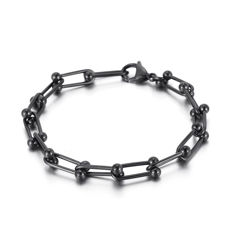 Pulseira De Fivela De Ferradura De Titânio Masculina E Feminina Pulseira De Fivela Em Formato De U Pulseira De Fivela De Ferradura De Titânio Masculina E Feminina Pulseira De Fivela Em Formato De U