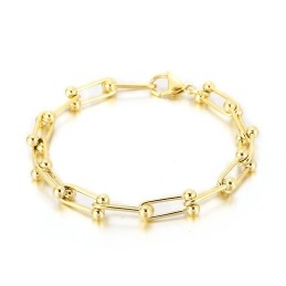 Pulseira De Fivela De Ferradura De Titânio Masculina E Feminina Pulseira De Fivela Em Formato De U