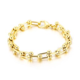 Pulseira De Fivela De Ferradura De Titânio Masculina E Feminina Pulseira De Fivela Em Formato De U